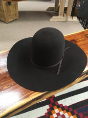 Rodeo King Open Crown Chocolate 7X Felt Hat/Bound/Unbound