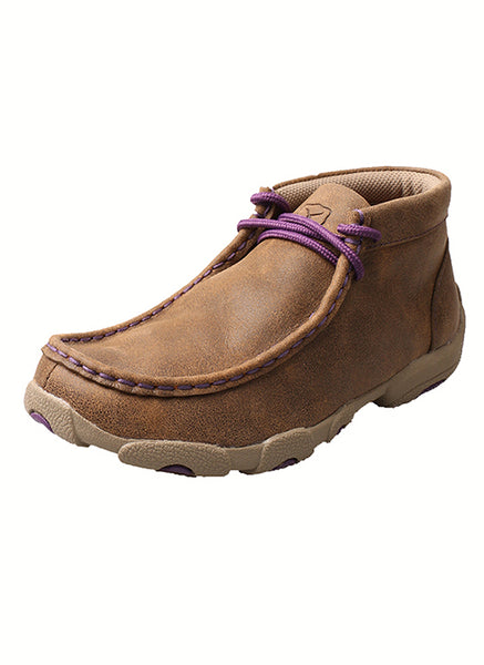 Twisted X Kid s Driving Moccasins Bomber Purple YDM0012 Mock