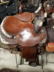Used Silver Royal Pleasure Saddle/L44200201BM/15 1/2