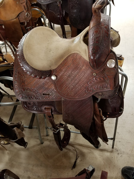 Used Western Tack Heritage Barrel/BB5200211BM/13 1/2"