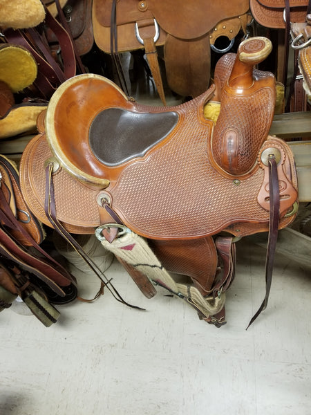Used Mikes Custom Saddles Rancher/D.B./16"