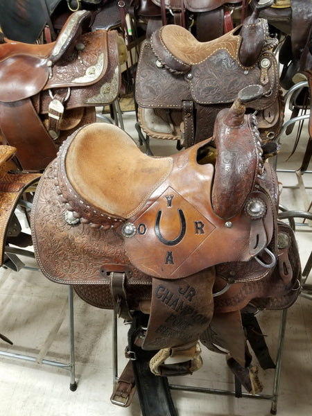 Used Twister Saddle Shop Barrel/LD0100462GM/14-14 1/2" - Mock Brothers Saddlery