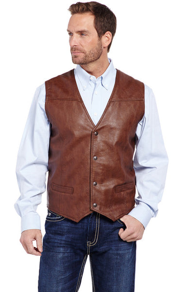 Cripple Creek Faux Leather Vest/CW1239/Color35