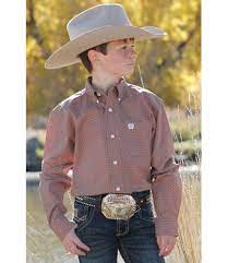 Cinch Boys Long Sleeve Kids Shirt/MTW7060320