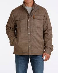 Cinch Men's Brown Plaid Concealed Carry Jacket/MWJ1939001