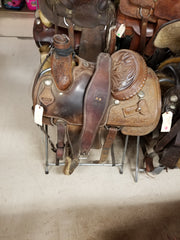Used Custom Saddle By BJ Nation/Roper/J.W./14