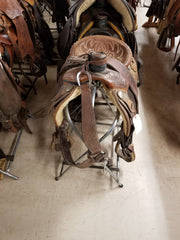 Used Custom Saddle By BJ Nation/Roper/J.W./14
