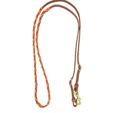 REINS - BERLIN BARREL REINS WITH PARACORD LACING/H513 - BERLIN - Mock Brothers Saddlery and Western Wear