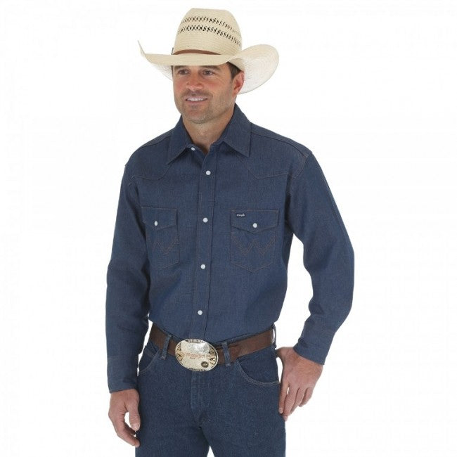 Wrangler Men's Western Work Shirt Big & Tall/70127BT – Mock