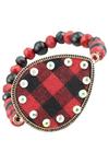 Jewelry - RED/BLACK CHECKED JEWELRY - JEWELRY - Mock Brothers Saddlery and Western Wear