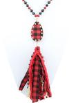 Jewelry - RED/BLACK CHECKED JEWELRY - JEWELRY - Mock Brothers Saddlery and Western Wear