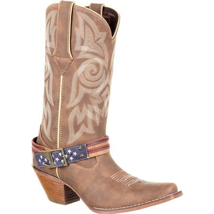Womens Boots - Durango Ladies Crushed American Flag Boot/DRD0208 - Durango - Mock Brothers Saddlery and Western Wear