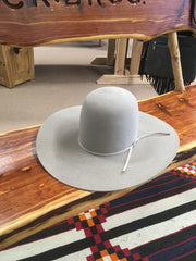 Rodeo King Open Crown Ash 7X Felt Hat Unbound