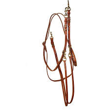 REINS - BERLIN BARREL ALL LEATHER MARTINGALE/H848 - BERLIN - Mock Brothers Saddlery and Western Wear