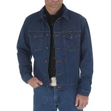 Jacket - WRANGLER PREWASHED DENIM MEN'S JACKET/74145PW - Wrangler - Mock Brothers Saddlery and Western Wear