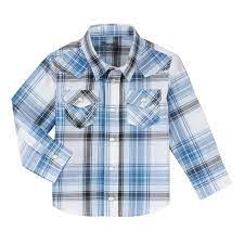 Wrangler Boy's Infant Kids Snap Shirt/PQ4132B
