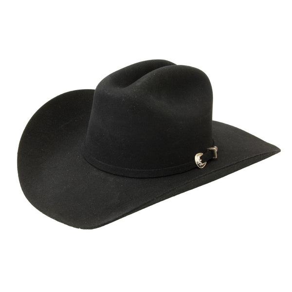 Hats - Justin 3X Rodeo Black Felt Hat/JF0342 - Justin - Mock Brothers Saddlery and Western Wear